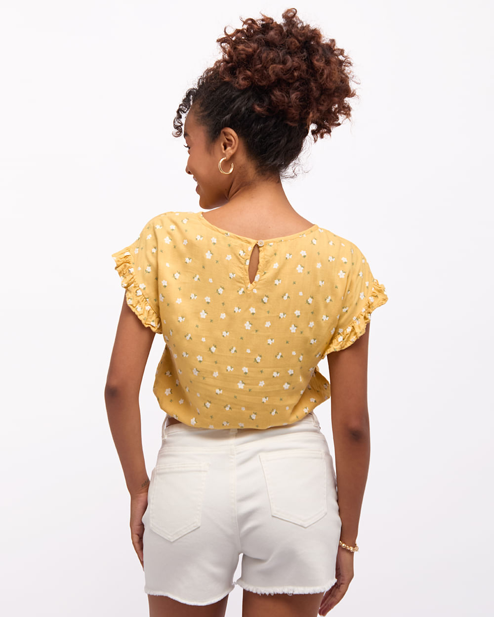 Blusa-Mujer-Briseida-Mostaza-Brillante-S