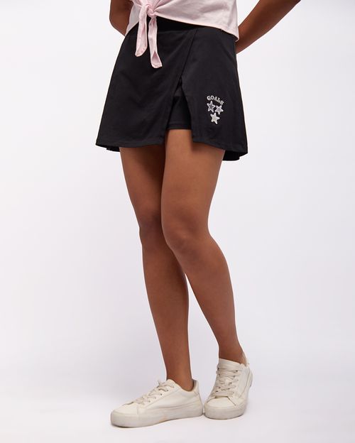 Falda Short Mujer Isabella Negro