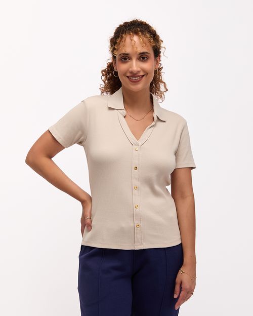 Polo Mujer Supriya Beige Arena