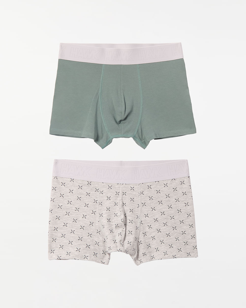 Boxer-Pack-X-2-Hombre-Camir-Grey-Melange-Verde-M