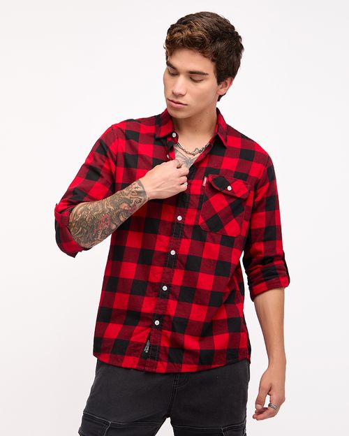 Camisa Hombre Thomas Rojo