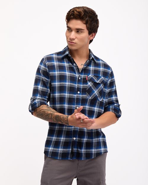 Camisa Hombre Thomas Azul Dutty