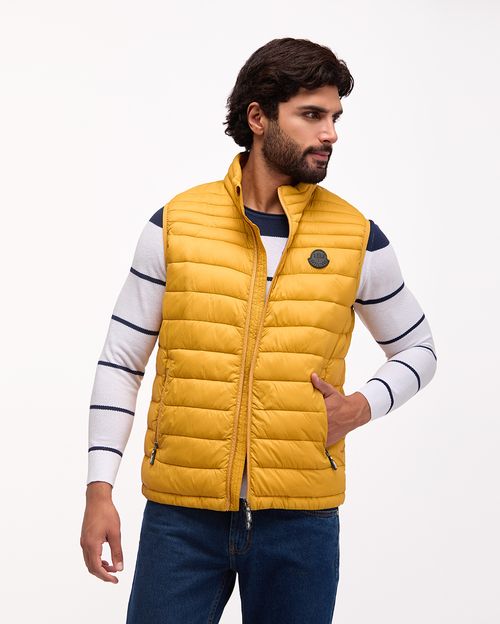 Chaleco Hombre Saul Mostaza