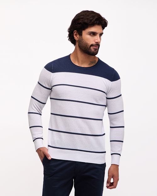 Chompa Hombre Jhair Blanco Optico