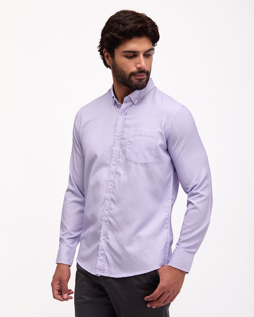 Camisa Hombre Piedro Lila Frío