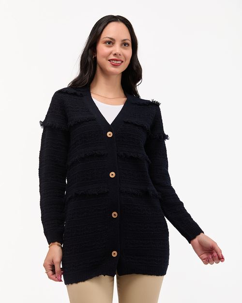 Capa Mujer Edith Azul Mora