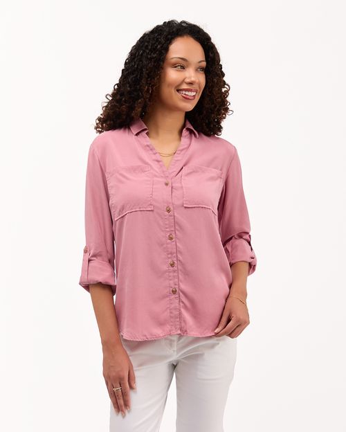 Blusa Mujer Miluska Rosa Carmin