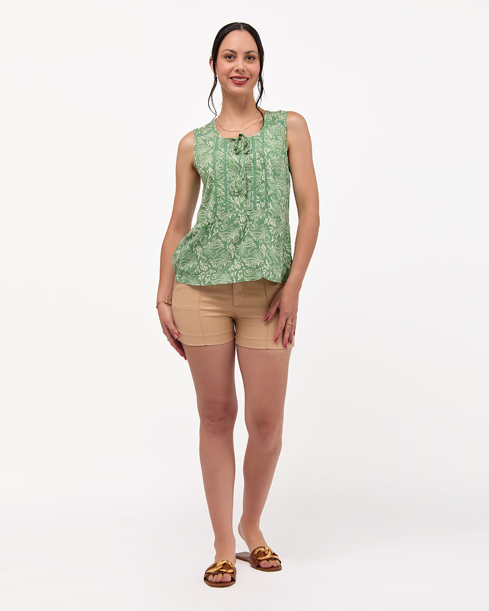 Blusa-Mujer-Maribel-Print-Verde-Pad-S