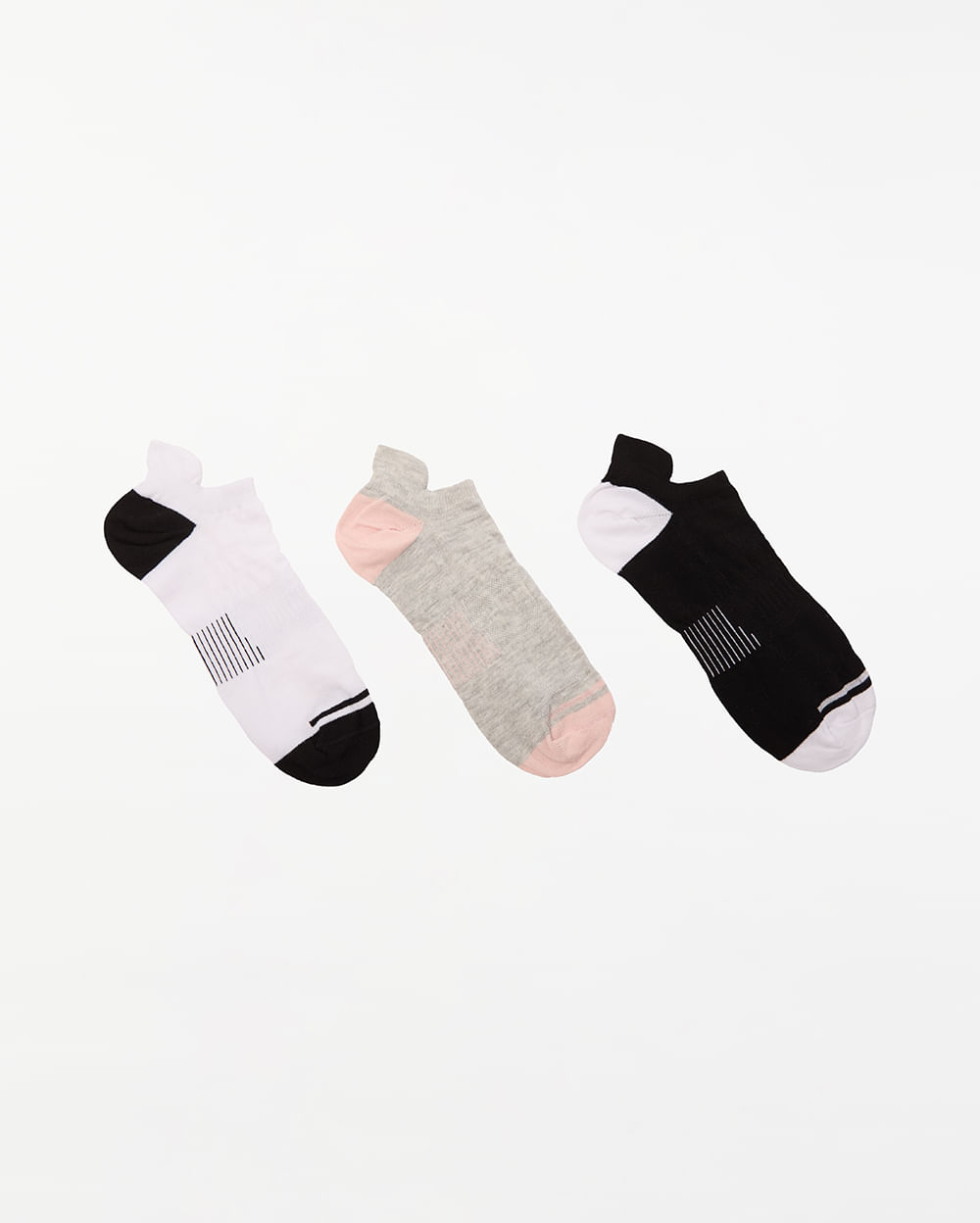 Calcetines-Pack-x-3-Mujer-Cayetana-Blanco-Negro-Melange-U