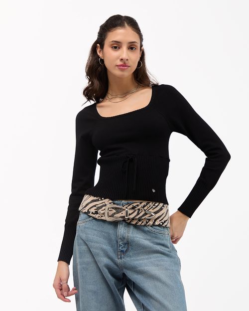 Chompa Mujer Caro Negro