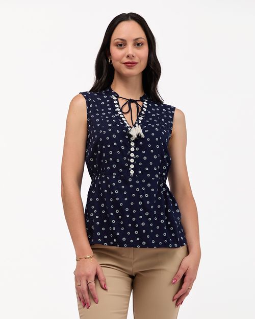 Blusa Mujer Isabela Azul Atlántico