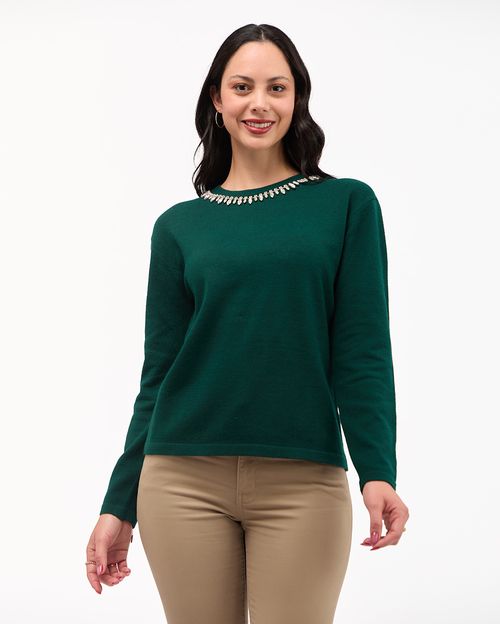 Chompa Mujer Lua Verde Storm