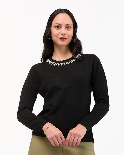 Chompa Mujer Lua Negro