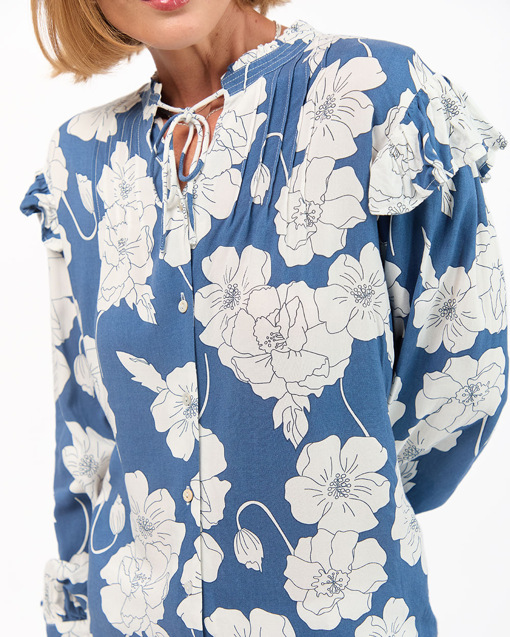 Blusa-Mujer-Agnes-Print-Acero-Lavanda-S