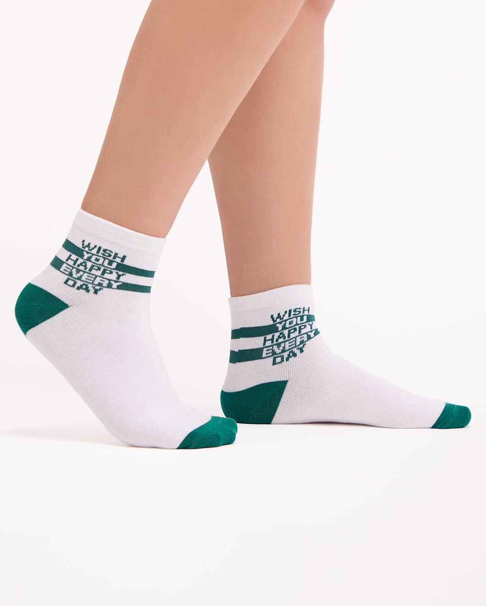 Calcetines-Pack-x-3-Mujer-Daniela-Verde-Blanco-Perla-U
