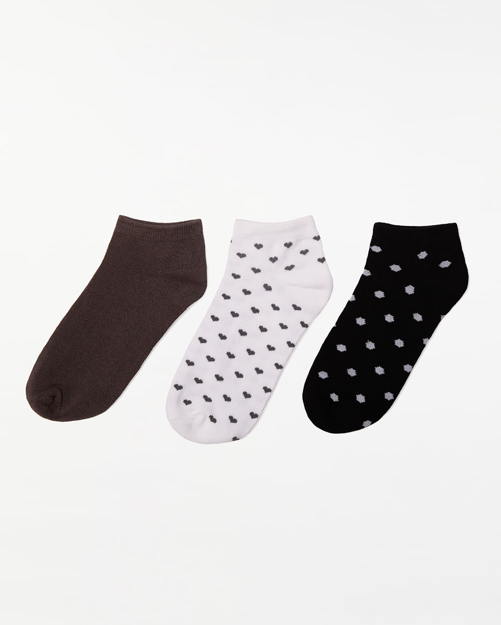 Calcetines-Pack-X-3-Mujer-Lili-Blanco-Negro-Melange-U