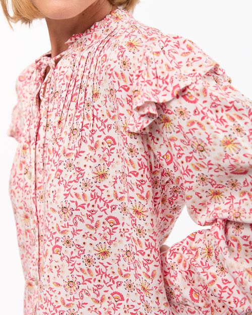 Blusa Mujer Agnes Print Rosado Cristal