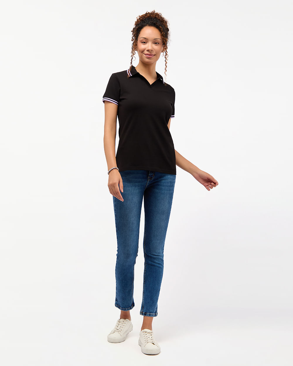 Polo-Cuello-Camisa-Mujer-Marena-Negro-S