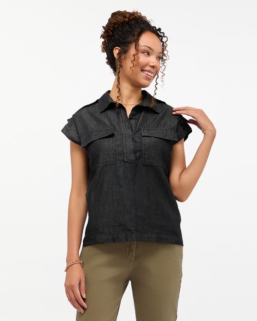 Blusa Mujer Penny Black Denim