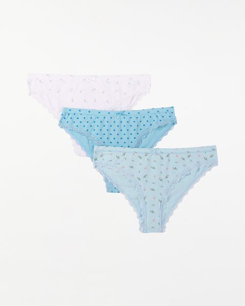 Trusas Pack X 3 Mujer New Xenia Celeste Bell