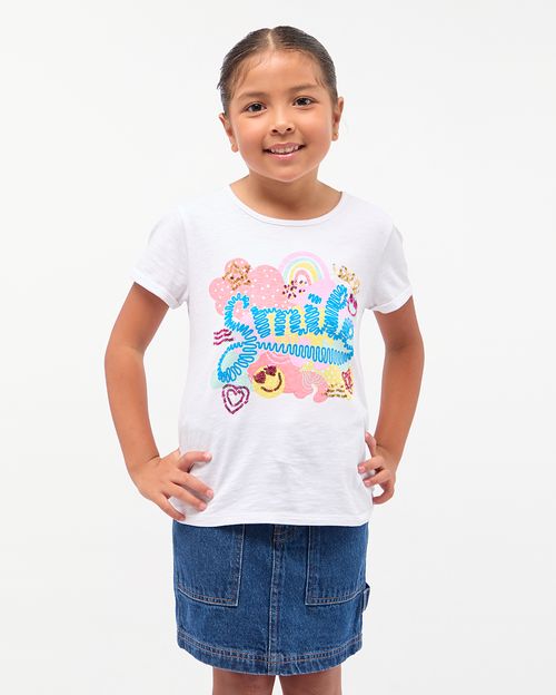 Polo Niña Romelia Blanco Optico