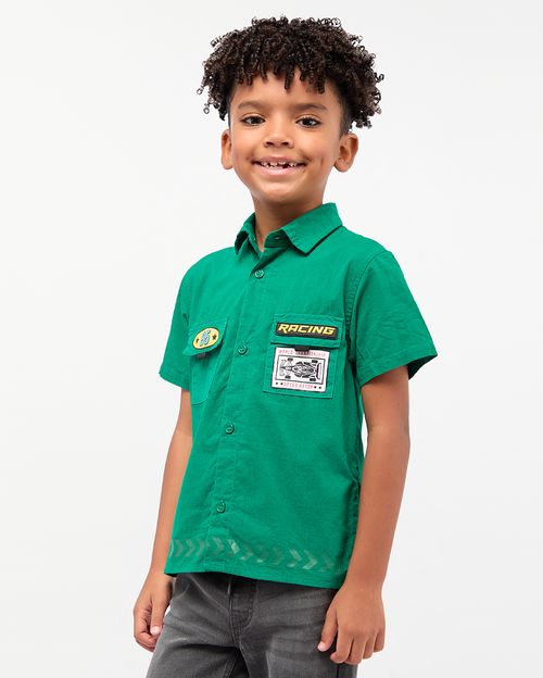 Camisa Niño Enzo Verde Cadmiun