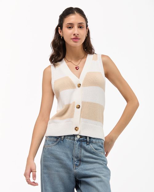 Chaleco Mujer Danaely Beige