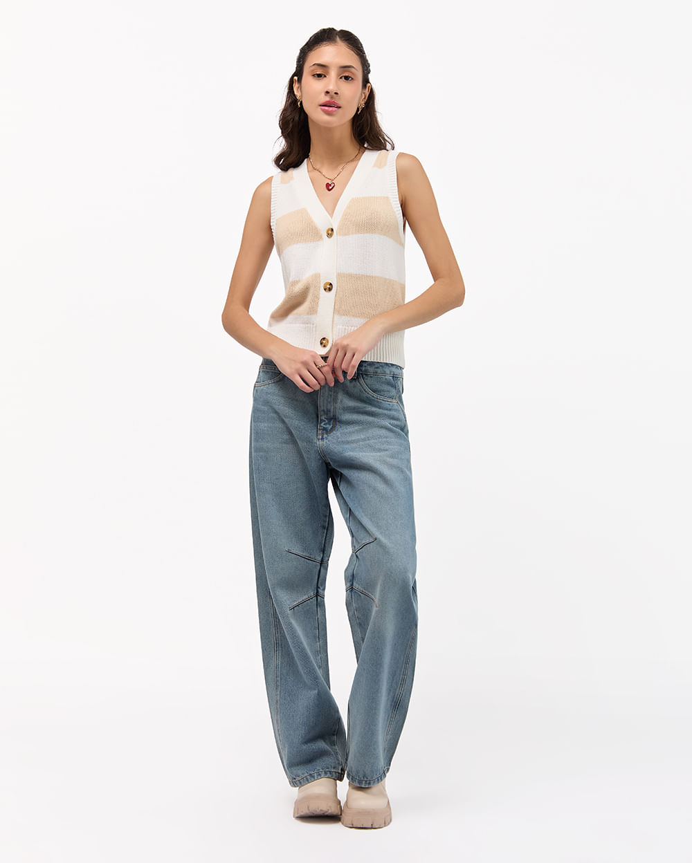 Chaleco-Mujer-Danaely-Beige-S