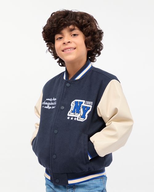 Casaca Niño Gilberto Azul Persa