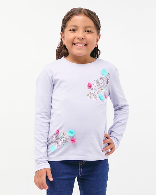 Polo Niña Mariamanda Lila Frío