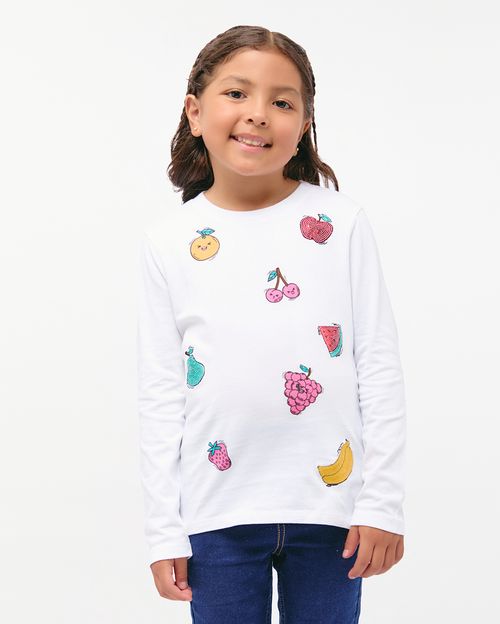 Polo Niña Mariamanda Blanco Optico