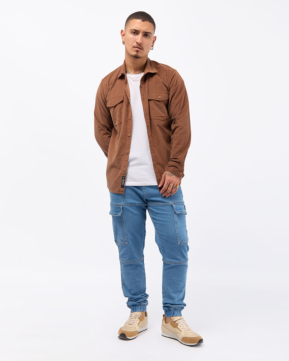 Camisa-Hombre-Duroy-Beige-Latte-M