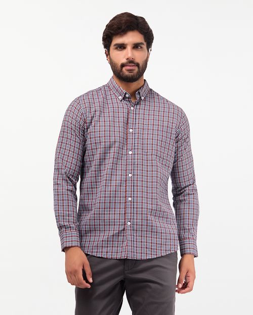 Camisa Hombre Piedro Azul Nautico Seda