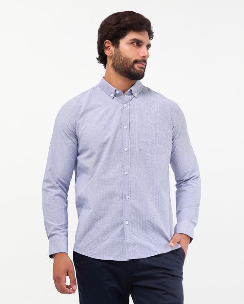 Camisa Hombre Piedro Azul Real