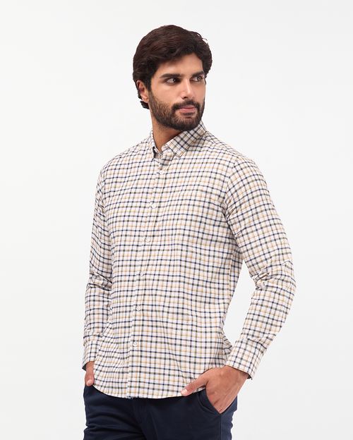 Camisa Hombre Piedro Beige Natural
