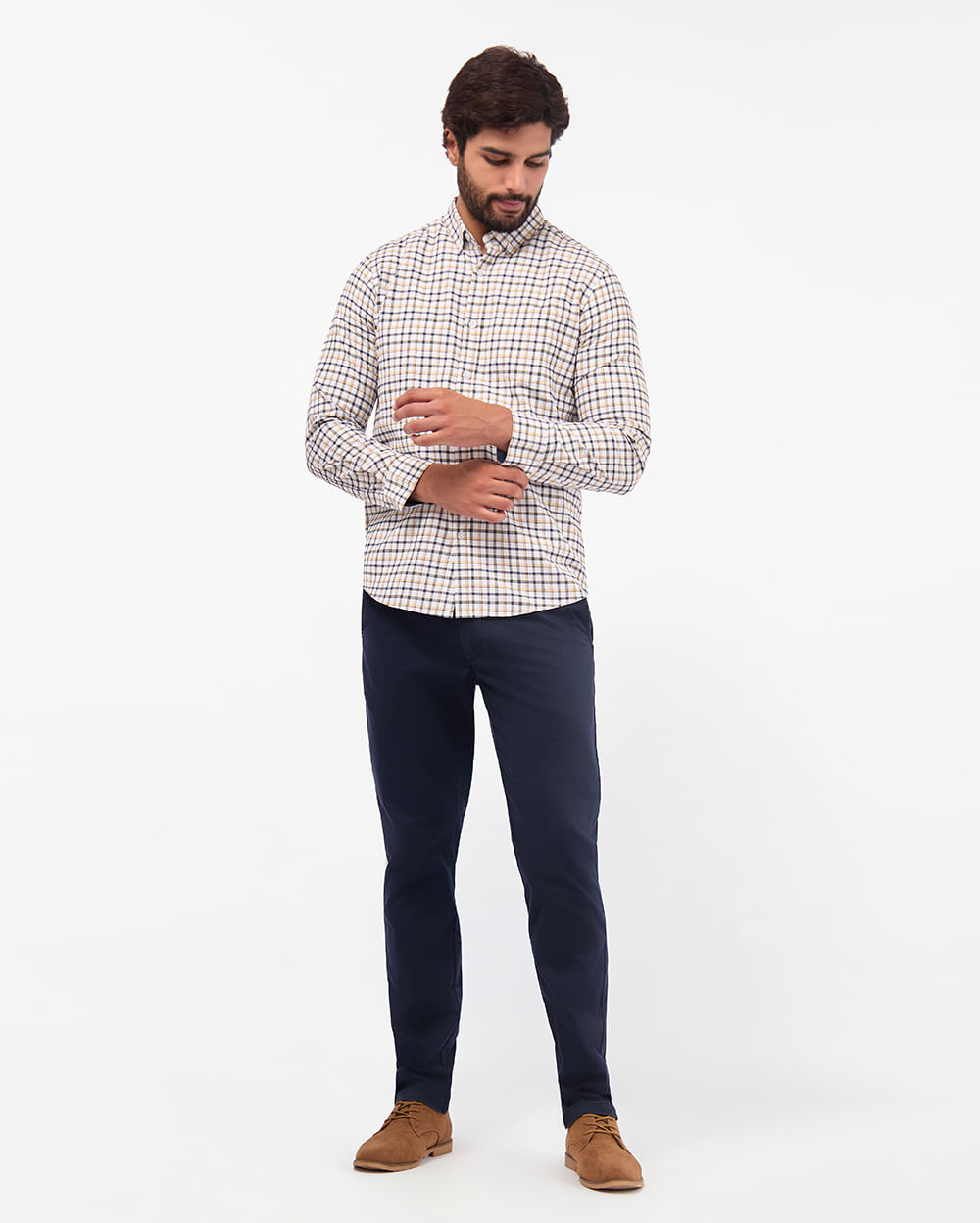 Camisa-Hombre-Piedro-Beige-Natural-M