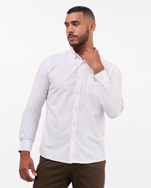 Camisa Hombre Piedro Blanco Optico