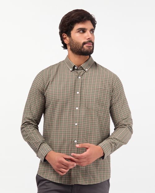 Camisa Hombre Piedro Verde Safari