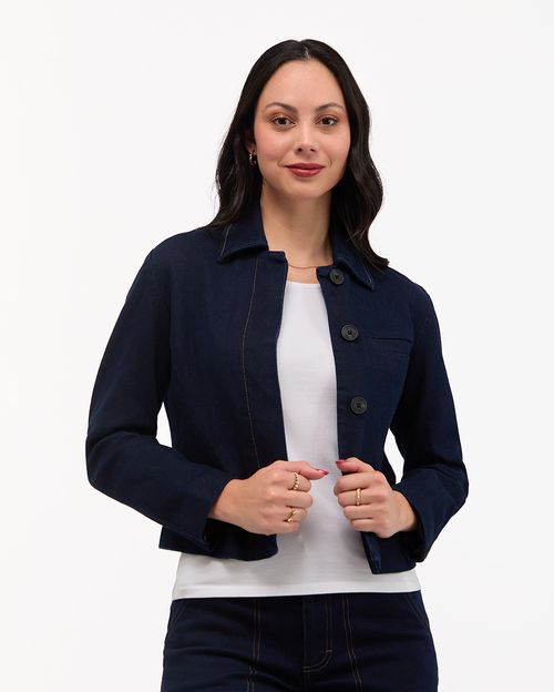 Blazer Mujer Billie Dark Wash