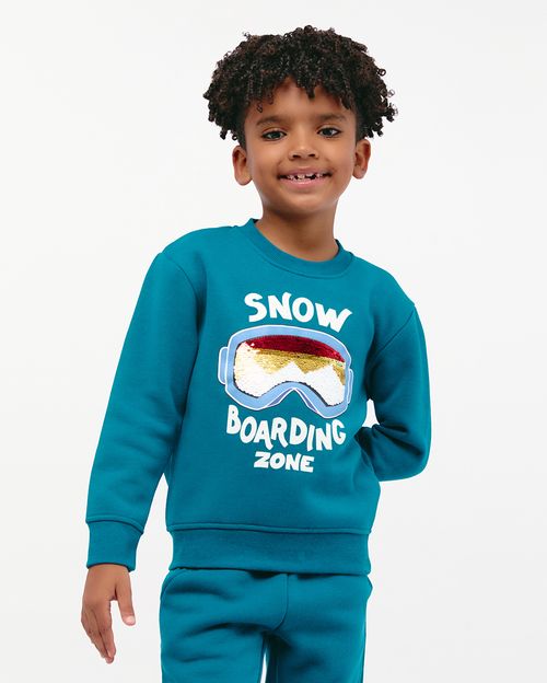 Polera Niño Lucio Turqueza Oscuro