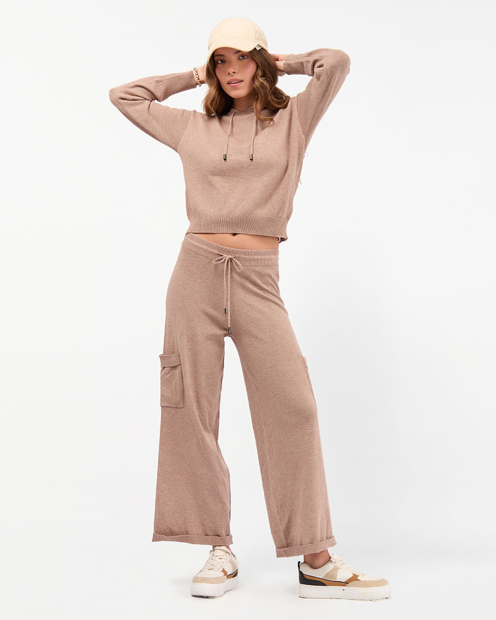 Polera-Mujer-Litzy-Beige-Melange-S