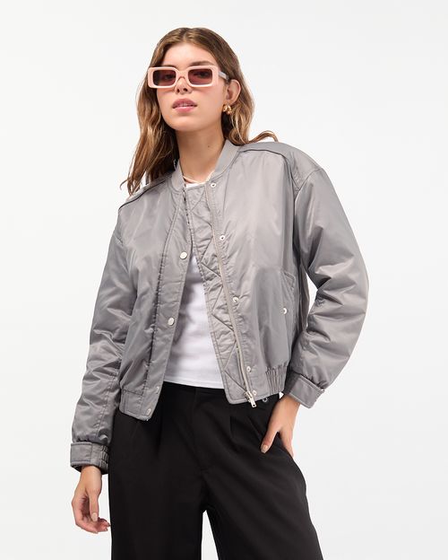 Casaca Mujer Cily Gris Claro