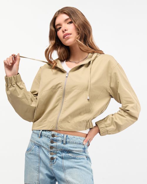 Casaca Mujer Davenia Verde Cemento