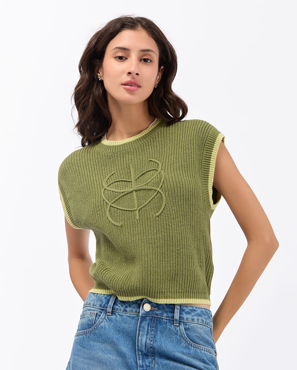 Chaleco-Mujer-Elia-Verde-Olivo-S