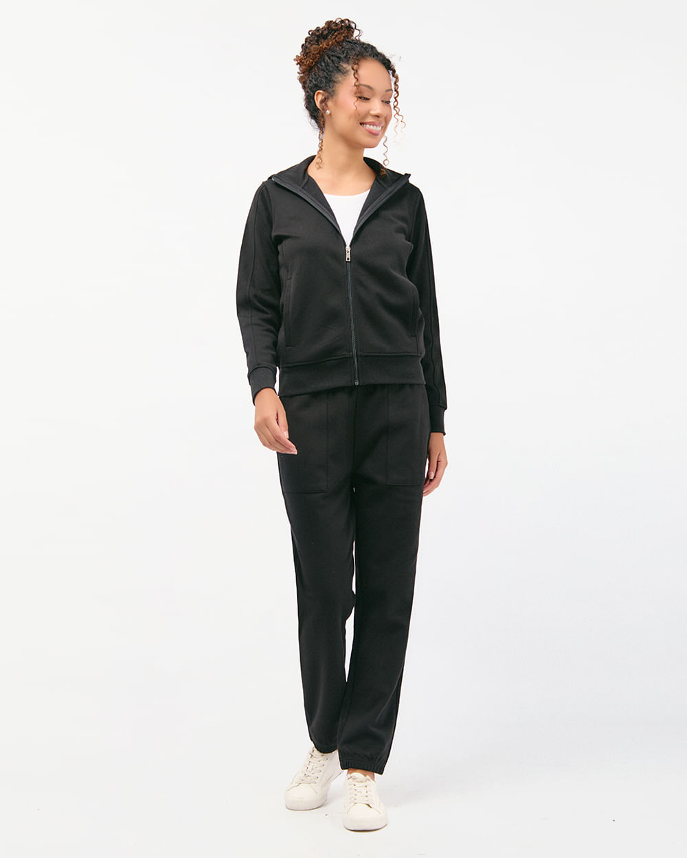 Casaca-Mujer-Clara-Negro-S