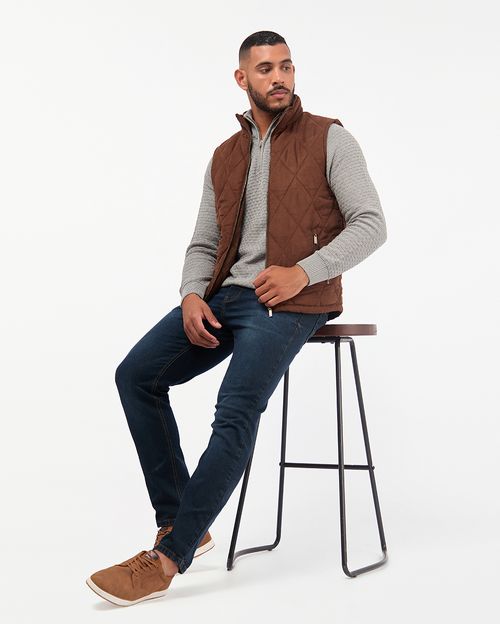 Chaleco Hombre Sesar Marron Chocolate