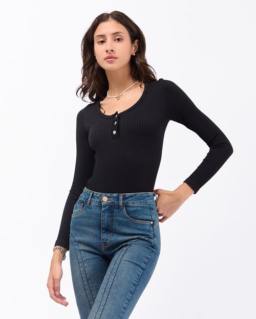 Body Mujer Elma Negro