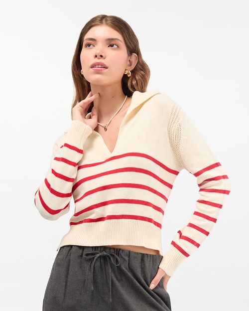 Chompa Mujer New Close Rojo