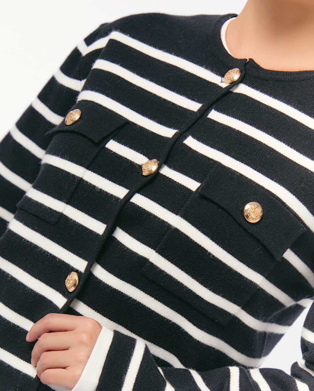 Cardigan-Mujer-Estrella-Negro-S