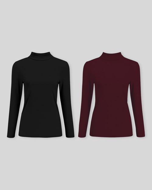 Pack de 2 cafarenas negro / vino uva
